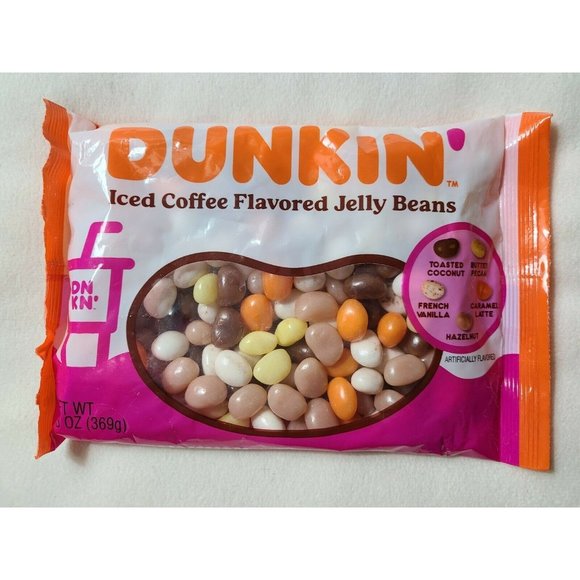 Dunkin Donuts Holiday New Dunkin Donuts 3oz Iced Coffee Jelly Beans Hazelnut French Vanilla